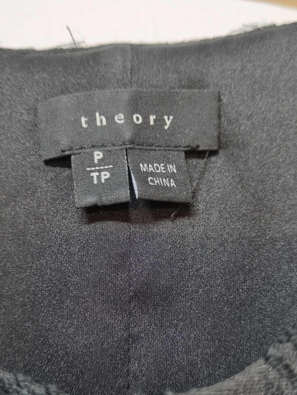 Theory Kuvana Country Peplum Top Houndstooth Wool, Size Petite - Picture 5 of 8